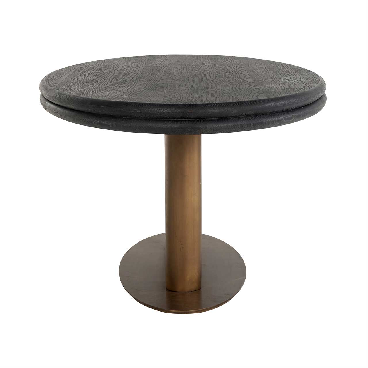 Macaron | Esstisch oval (schwarz rustikal)