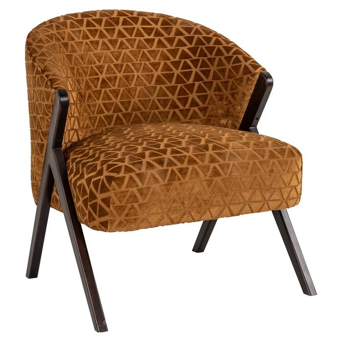 Sessel Mia (Triangle 2013 old gold) Sessel Mia (Triangle 2013 old gold), frontal seitlich aufgenommen. Modernes und elegantes Design, ideal für stilvolle Wohnräume
