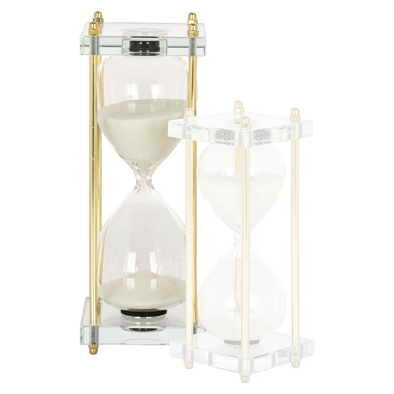 Richmond Decoration | Deko-Objekt Sanduhr Gigi (gold/weiß) L