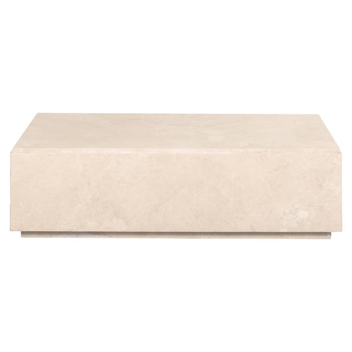 Couchtisch Stanford (Beige), frontal aufgenommen. Modernes und elegantes Design