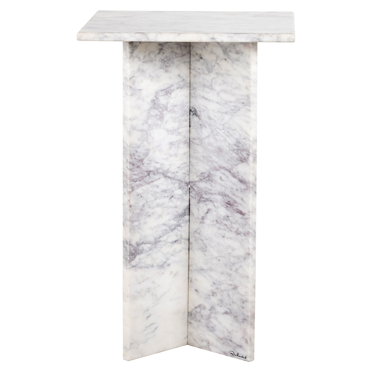 Marble | Beistelltisch Holmes quadratisch (weiß)