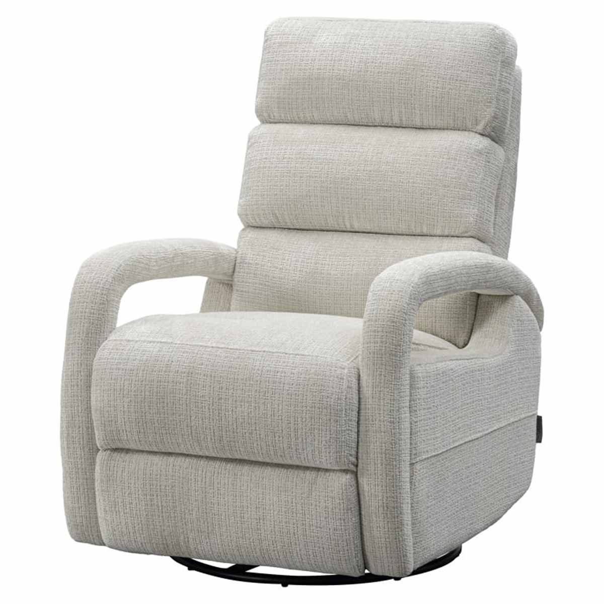 Relaxsessel Denvi beige chenille (Niagara 902 beige) Das Bild zeigt den Relaxsessel Denvi (Niagara 902 beige) in der Farbe Beige Chenille. Der Sessel hat eine weiche, beigen Polsterung und steht auf einer drehplatte.