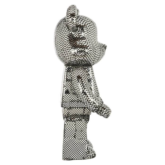 Richmond Decoration | Deko-Objekt Bär (silber) S Das kleine Bären-Dekoobjekt aus hochwertigem Material , Seitenansicht