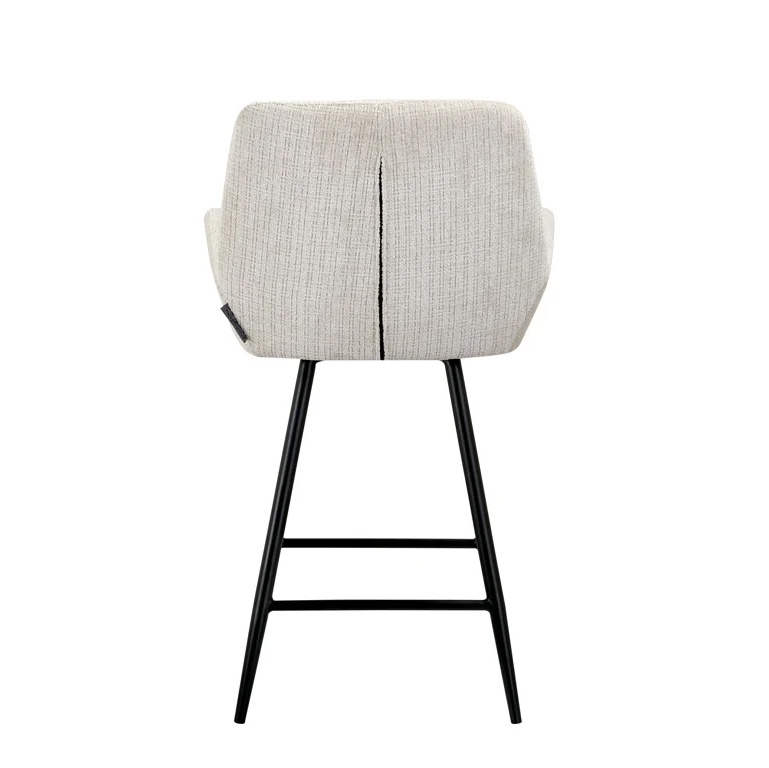 Barhocker Linsey aus Chenille (beige)