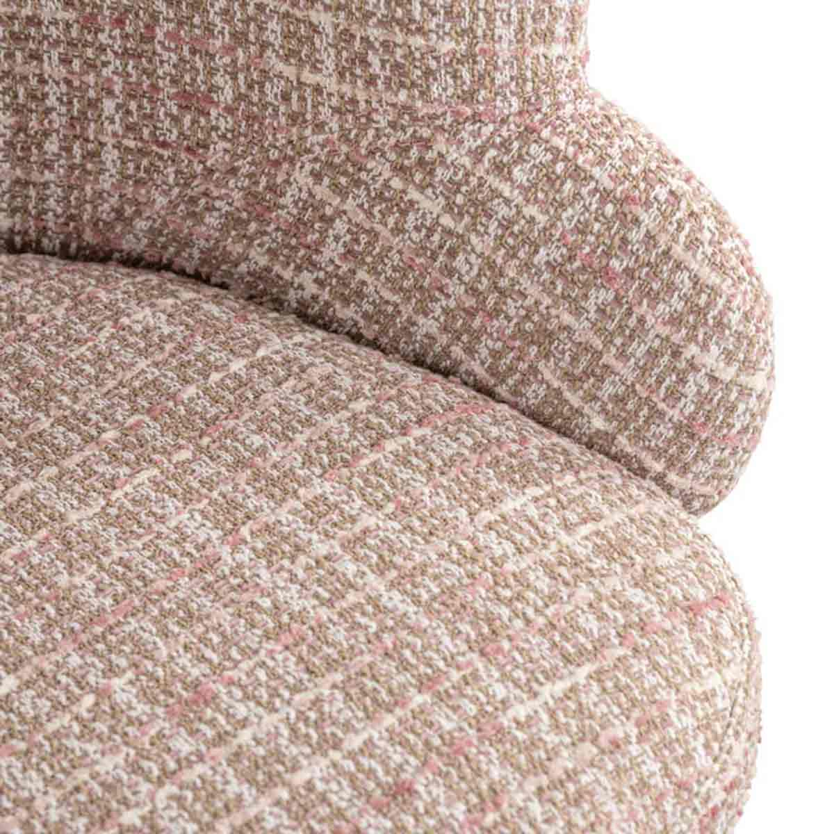 Drehstuhl Kayla trendy rosa Das Bild zeigt eine Nahaufnahme der Sitzfläche des Drehstuhls Kayla (trendy rosa).