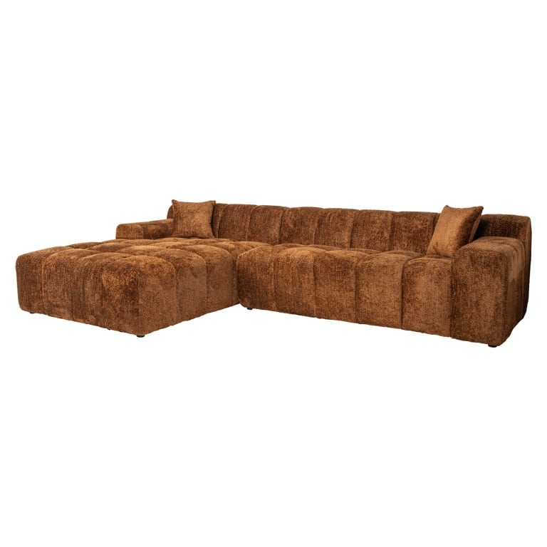 Cube | Sofa 3-Sitzer mit Lounge links (zimt) Cube | Sofa 3-Sitzer mit Lounge links (zimt)
