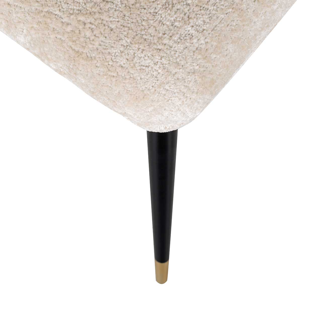 Stuhl Alicia aus Chenille (weiß)