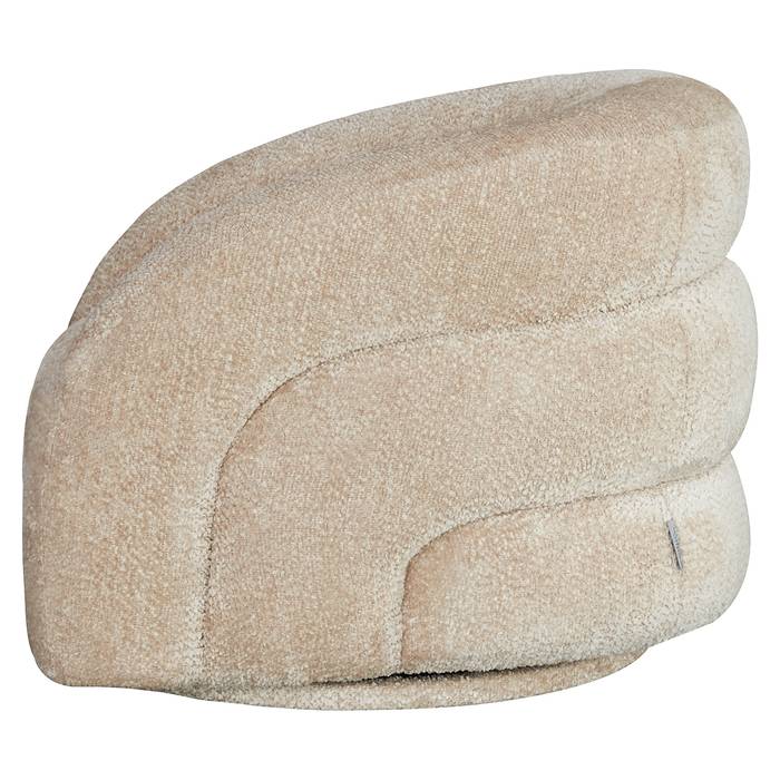 Das Bild zeigt den Drehstuhl Arcus (lovely beige) von der Seite.