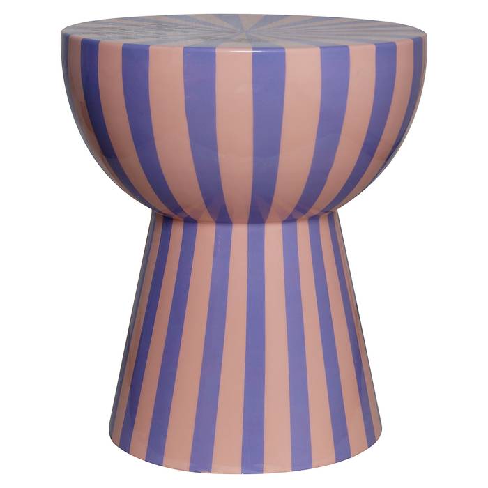 Beistelltisch Valeria (rosa), von vorne aufgenommen. Modernes und elegantes Design