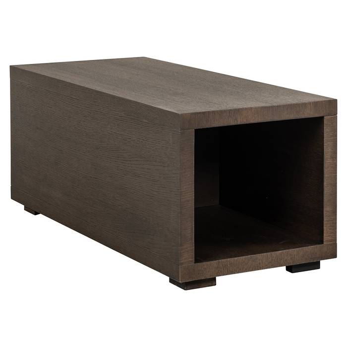 Oakura | Sofa-Element (braun) Das Bild zeigt das Sofa-Element Oakura (braun) seitlich von vorne.