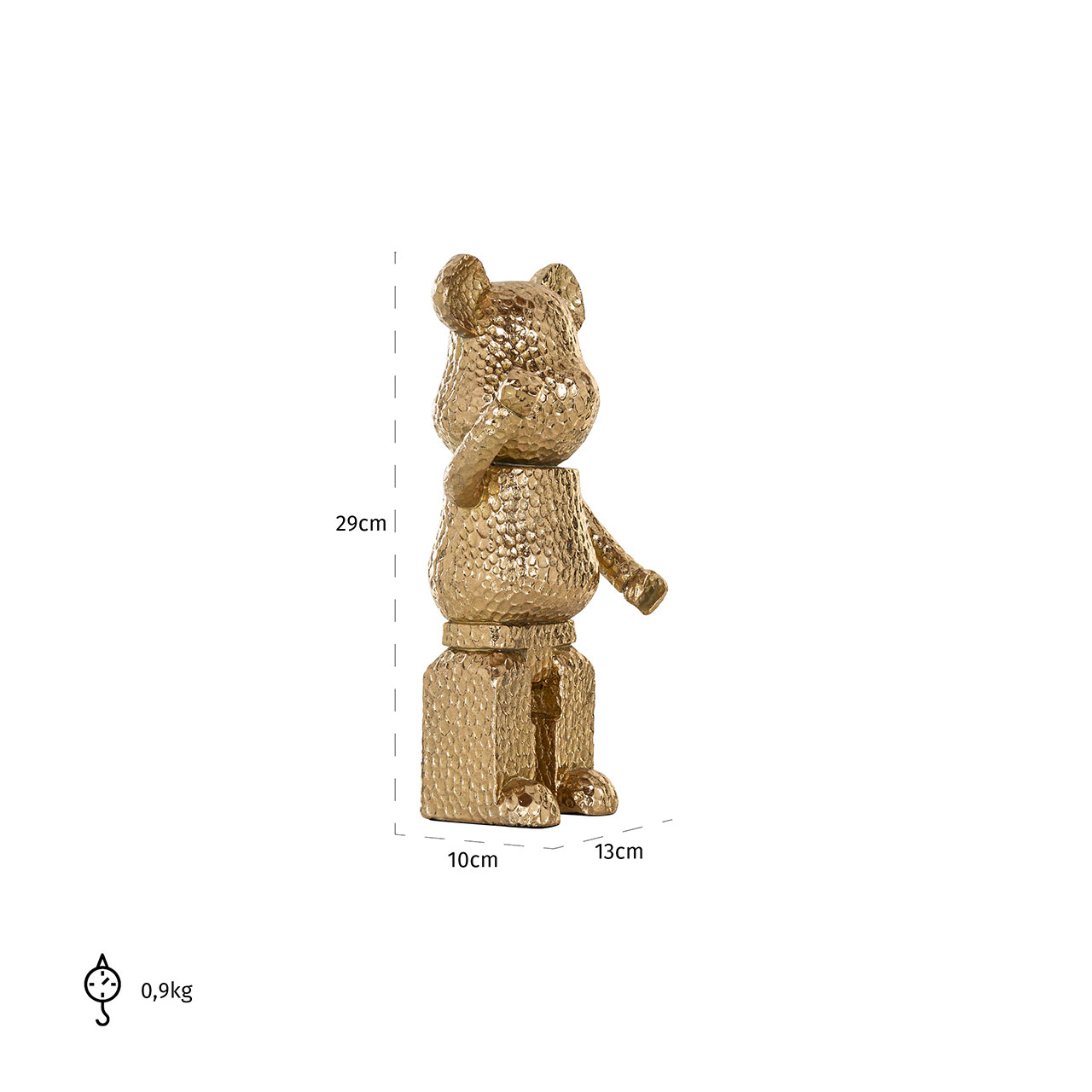 Richmond Decoration | Deko-Objekt Bär stehend (gold)