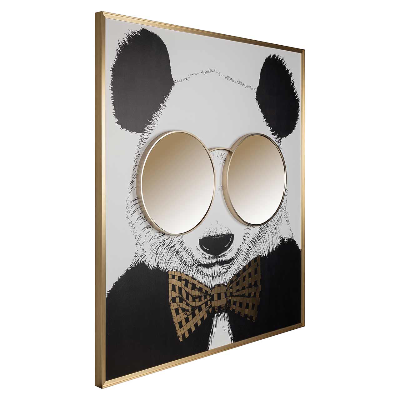 Richmond Decoration | Wandbild shiny Panda (gold)