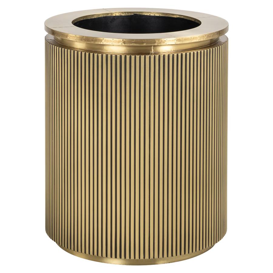 Der Blumentopf Ironville (Brushed Gold) ist ein kunstvoll gestaltetes Dekorationsstück. Er hat ein elegantes, modernes Design.