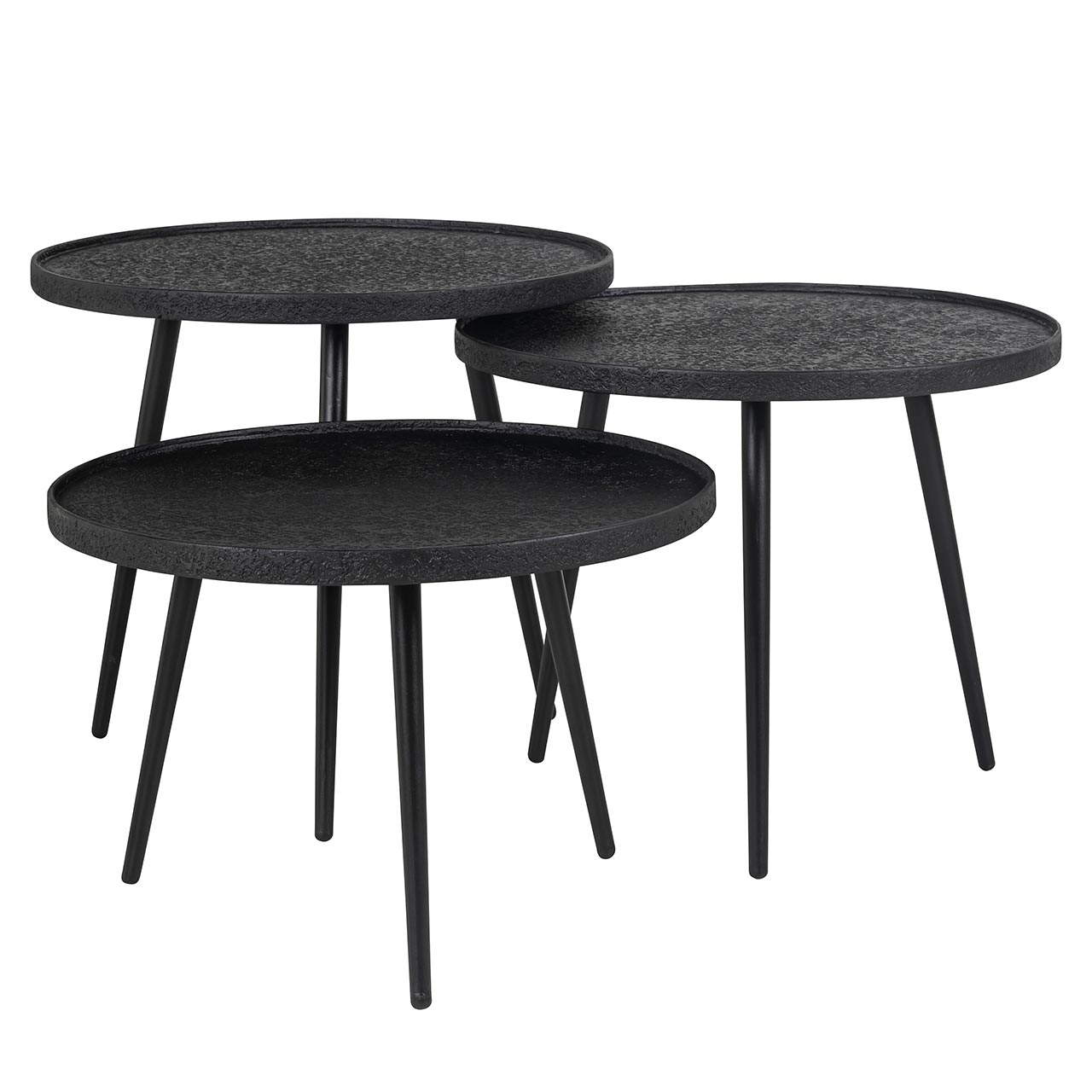 Chandon | Couchtisch Oxford 3er-Set (schwarz)