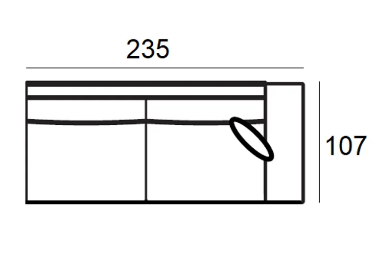 Sofa Pasha 3-Sitzer mit Lounge links (weiß) Sofa Pasha 3-Sitzer mit Lounge links (weiß)
