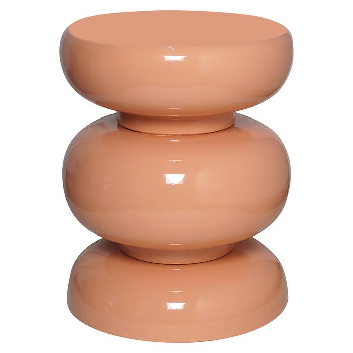 Beistelltisch Jari blush (rosa), von vorne aufgenommen. Modernes und elegantes Design