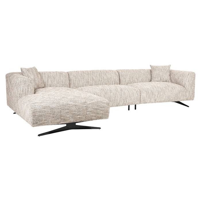 Sofa Hoxton 3-Sitzer + Lounge links (Be Trendy 01 Nature) Das Sofa Hoxton 3-Sitzer + Lounge rechts (Be Trendy 01 Nature) ist ein elegantes und modernes Sofa in einem schönen Beige.