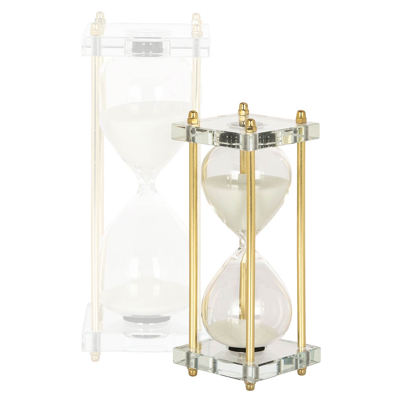 Richmond Decoration | Deko-Objekt Sanduhr Gigi (gold/weiß) S