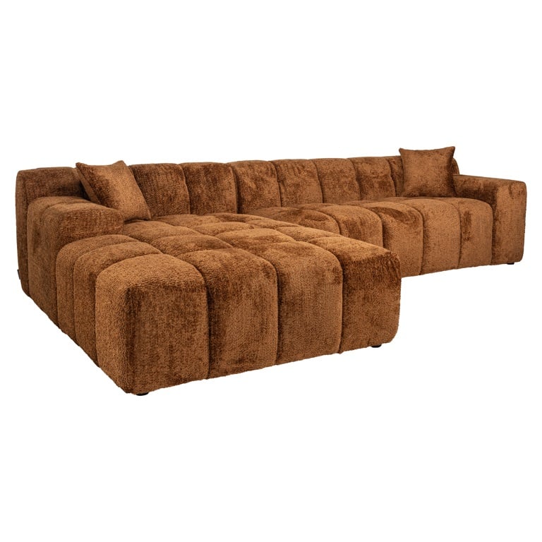 Cube | Sofa 3-Sitzer mit Lounge links (zimt) Cube | Sofa 3-Sitzer mit Lounge links (zimt)