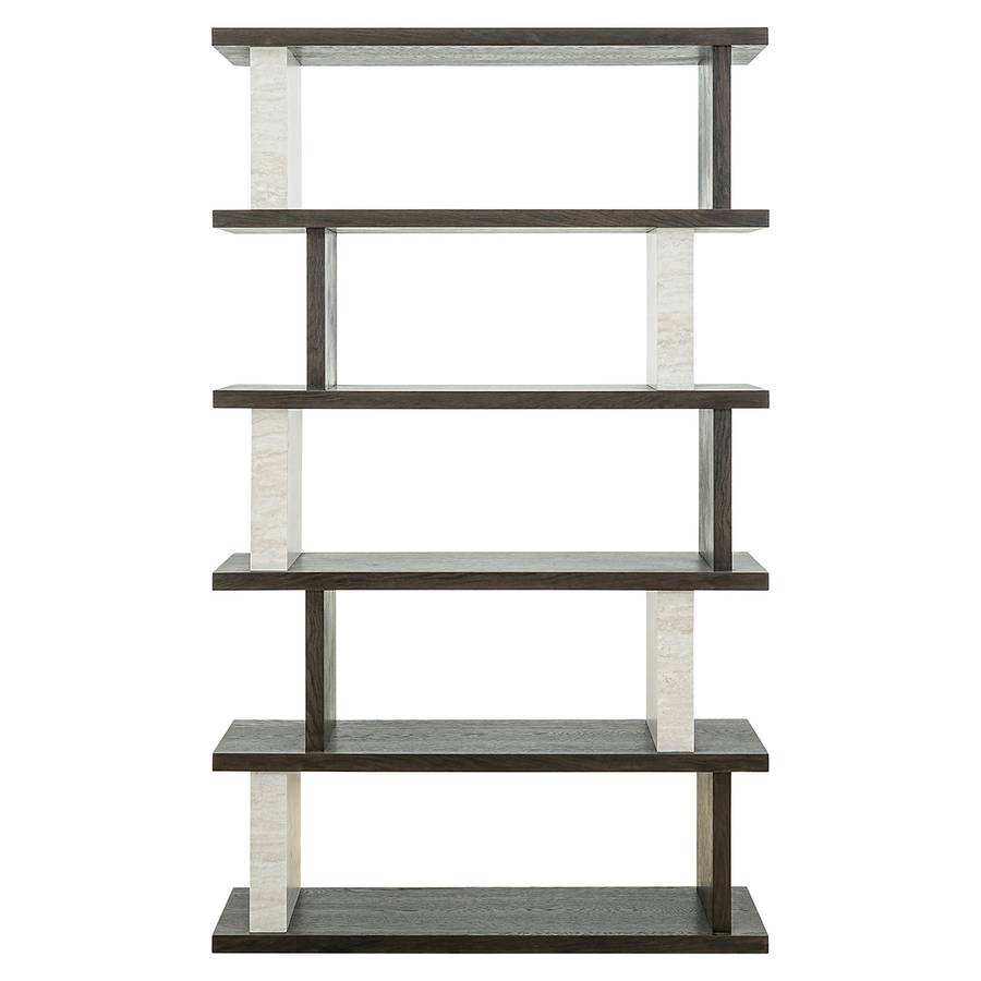 Regal Waldorf 4-Regale, von vorne aufgenommen. Modernes und elegantes Design