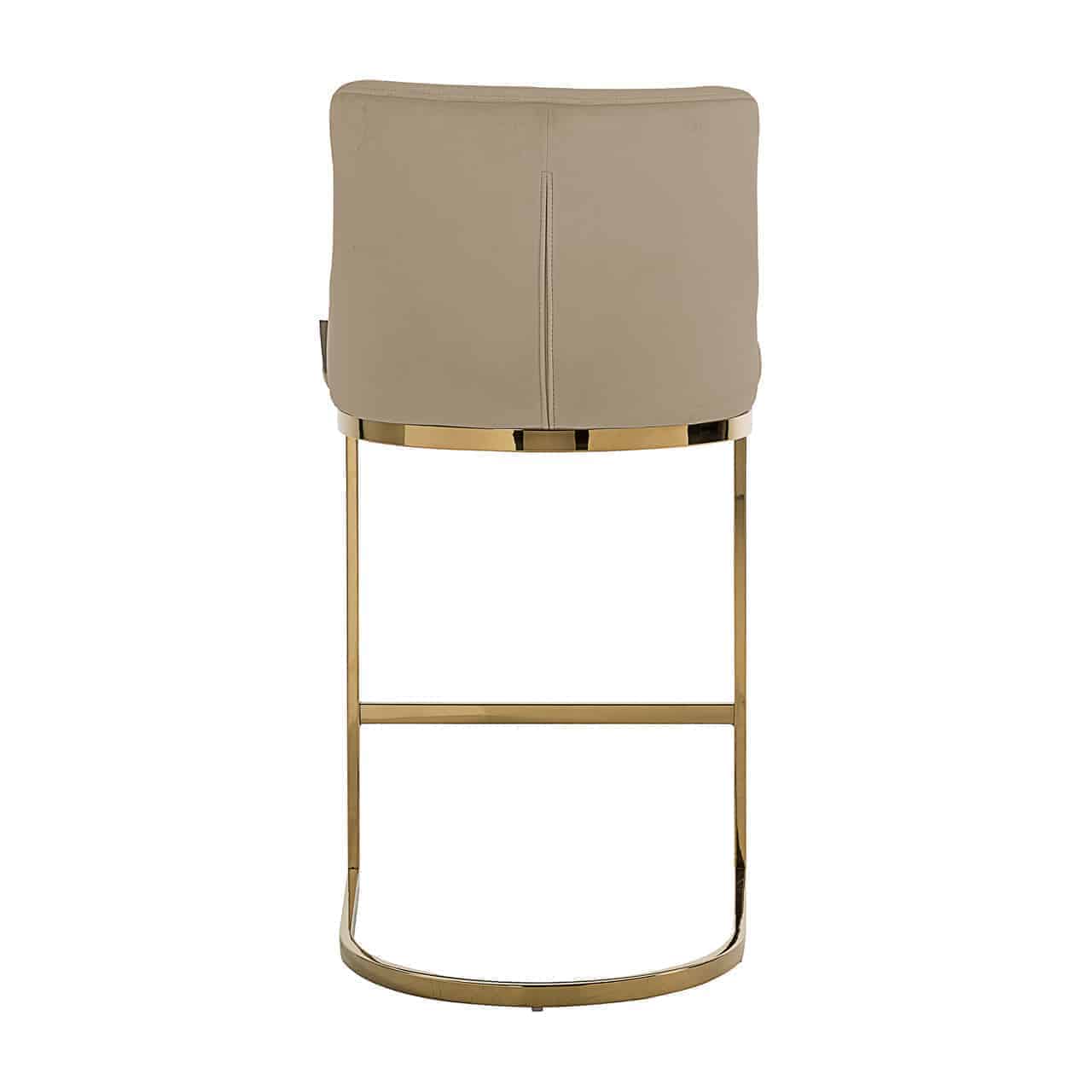 Barhocker Bolton aus Samt (khaki)