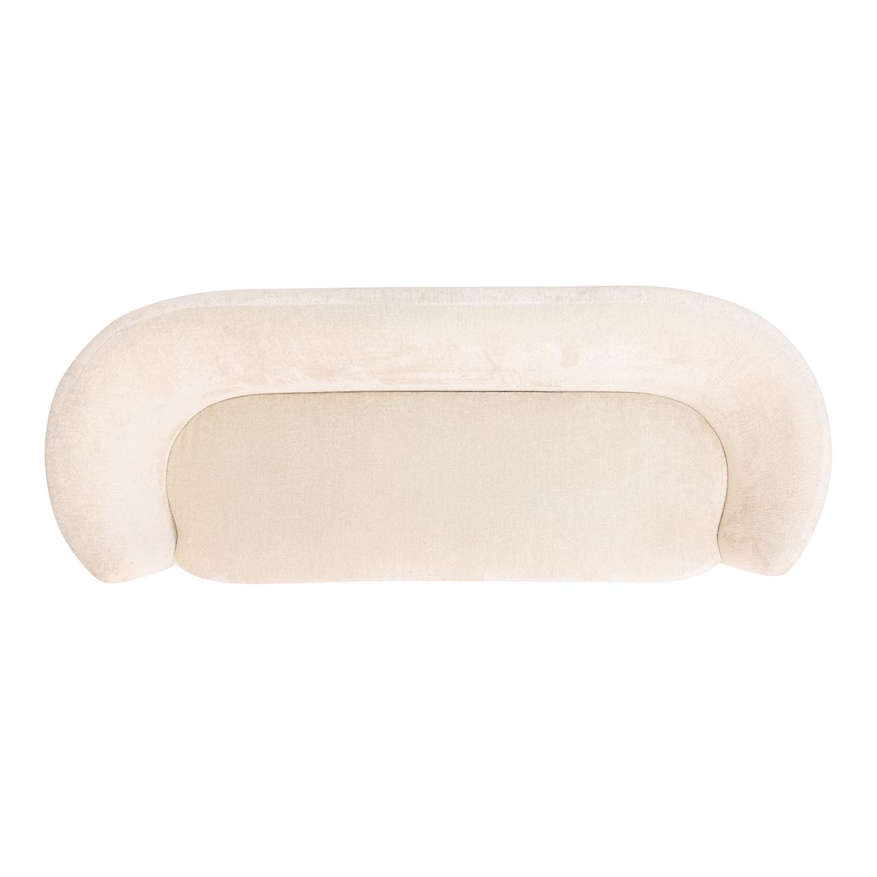 Sofa Donatella aus Chenille (weiß)