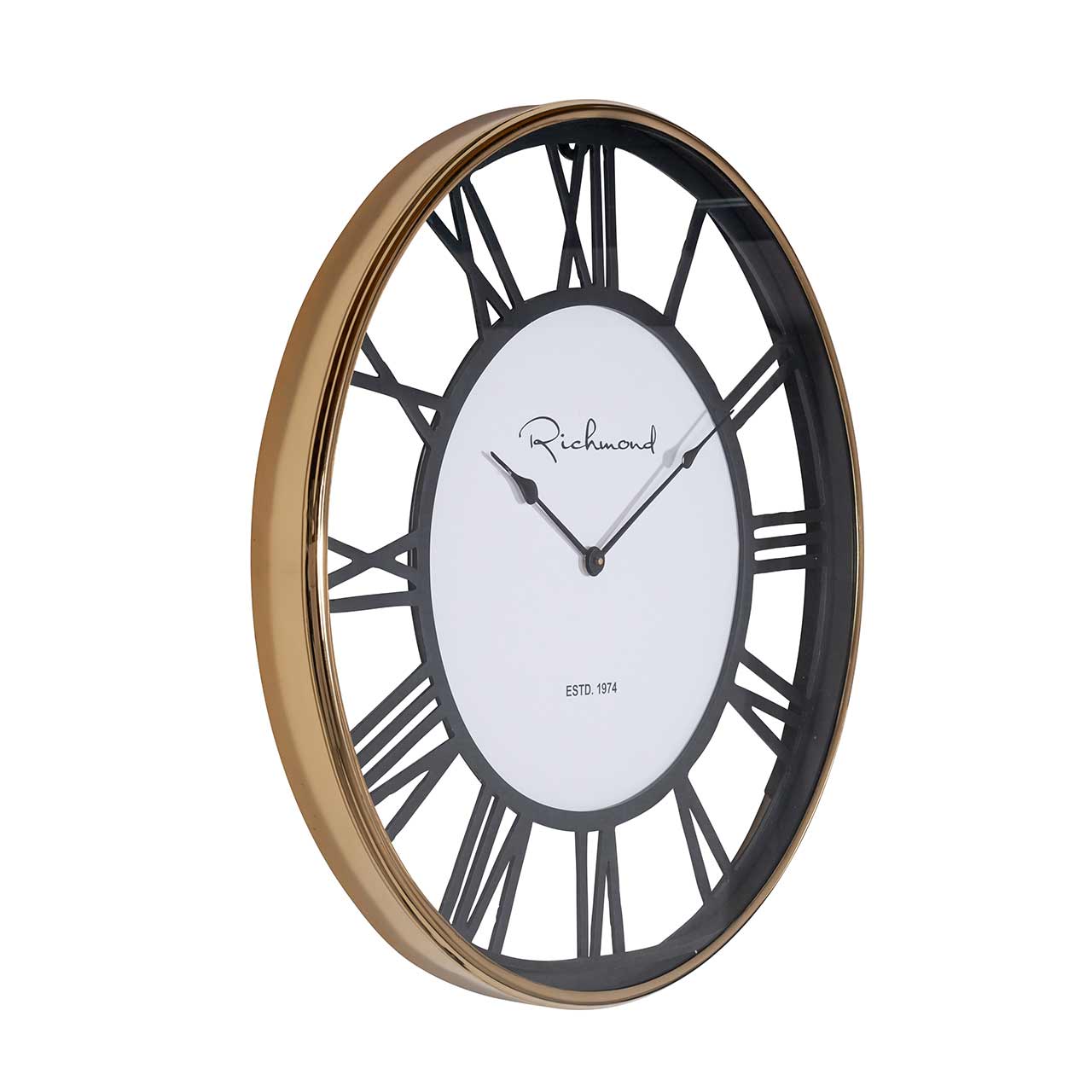 Richmond Decoration | Uhr Brently (schwarz/gold)