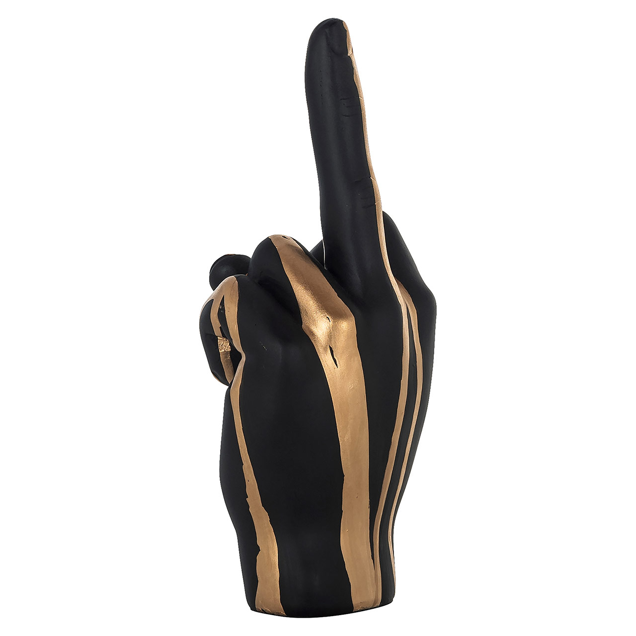 Richmond Decoration | Deko-Objekt Hand digitus (schwarz/gold)
