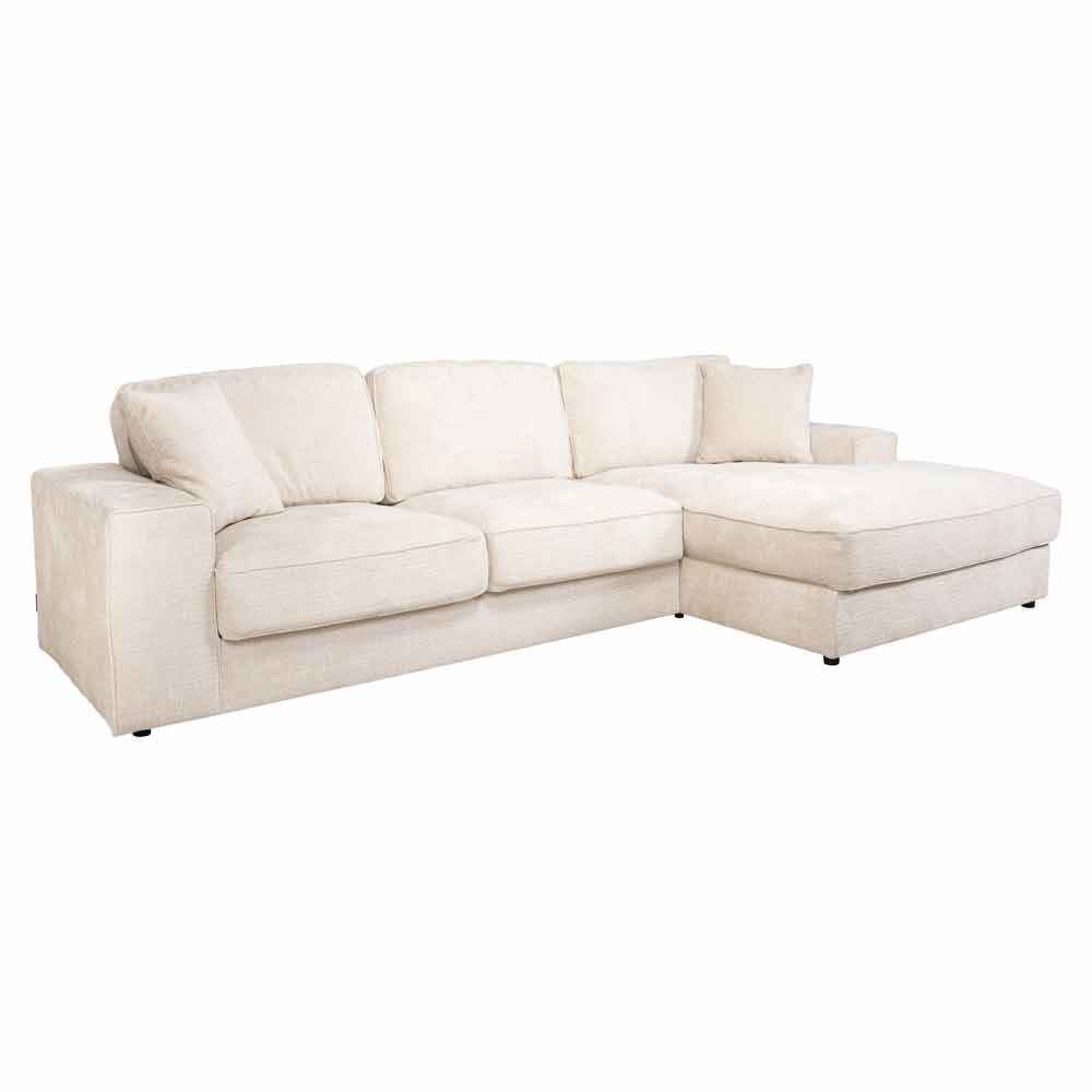 Sofa Santos 2,5-seater + lounge right (Niagara 902 beige) Sofa Santos 2,5-seater + lounge right (Niagara 902 beige)
