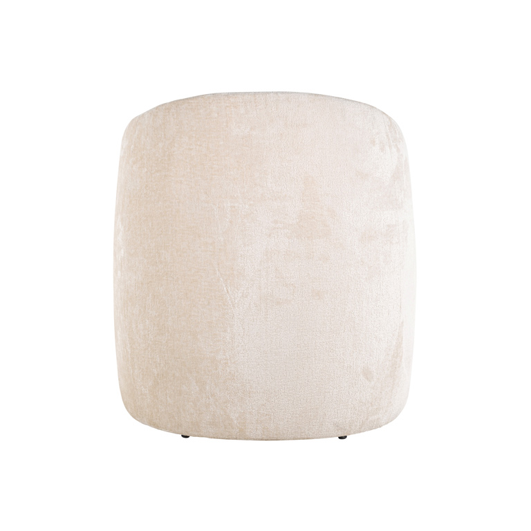 Sessel Fenna aus Chenille (weiß) 