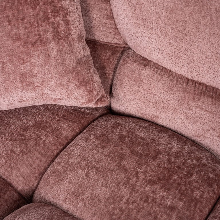 Sofa Charelle aus Chenille (rosé)