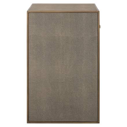 Nachttisch Bloomville 1 Schublade mit Glas (Braun) Nachttisch Bloomville 1 Schublade mit Glas (Braun)