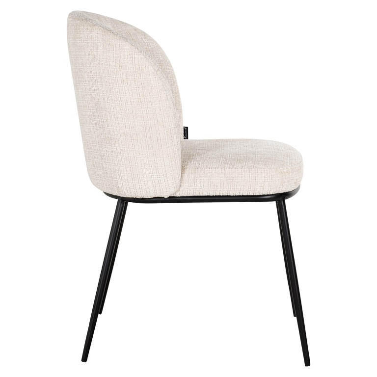 Stuhl Elvi aus Chenille (beige) Stuhl Elvi aus Chenille (beige)