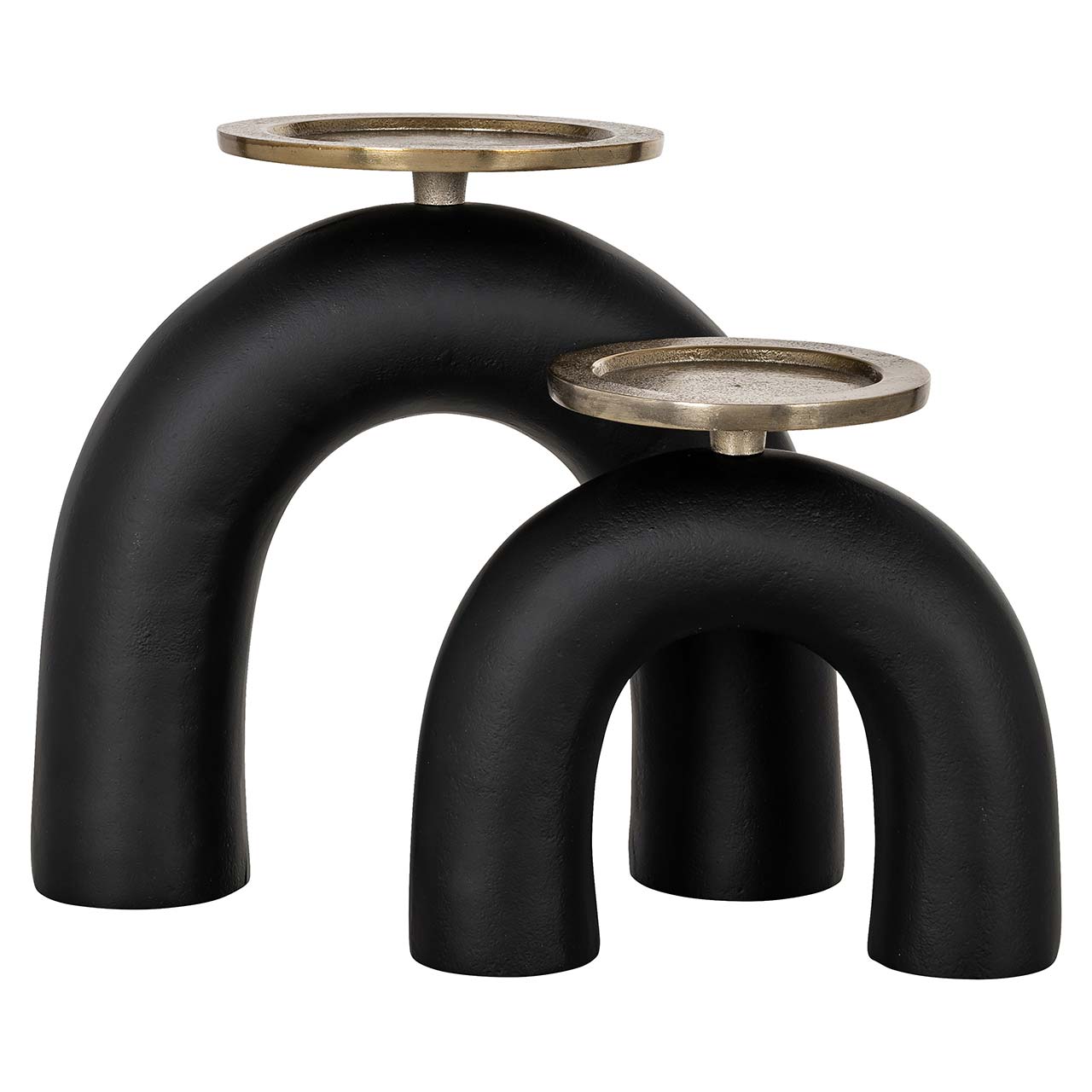 Richmond Decoration | Kerzenhalter Livi (schwarz/gold) S