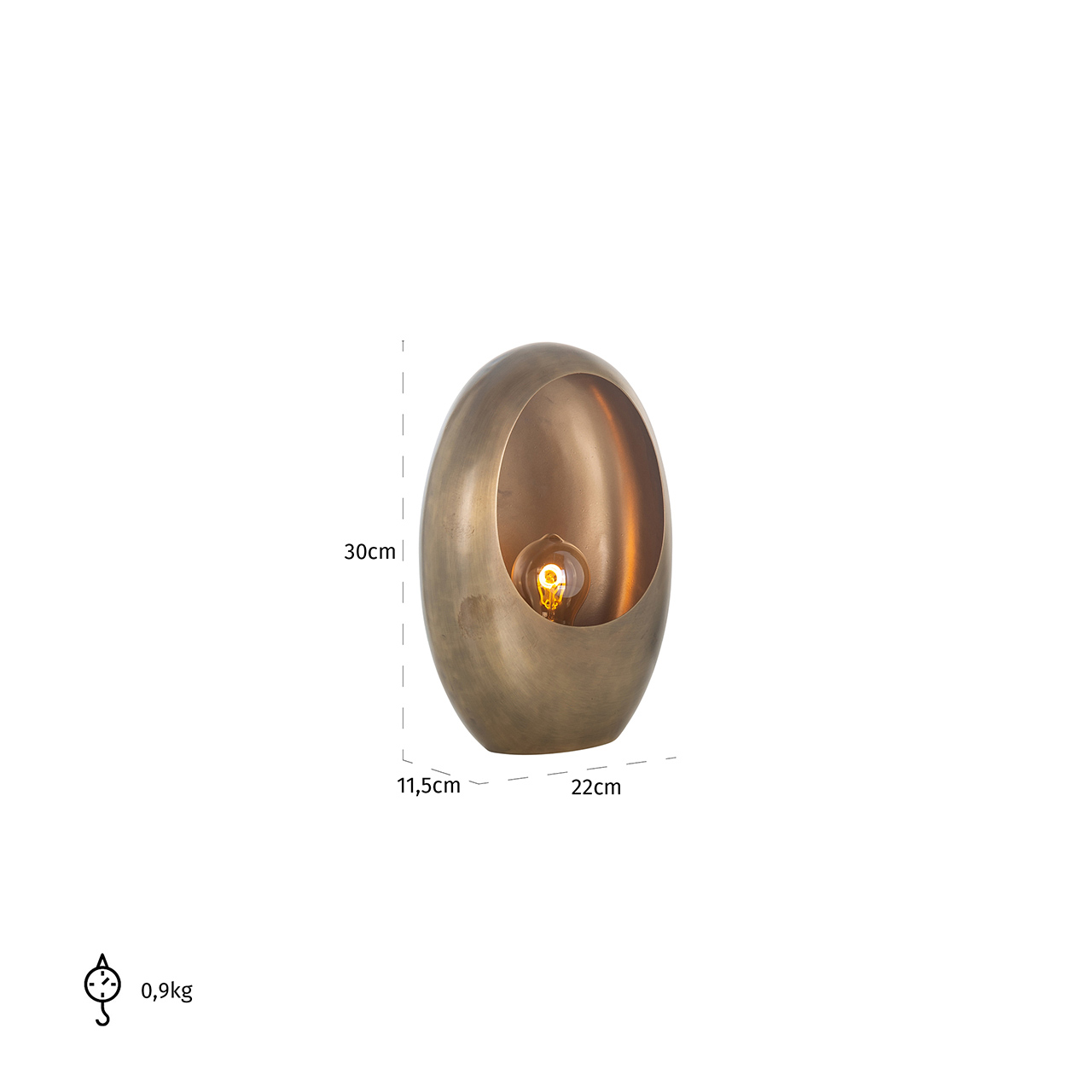 Tischlampe Lela (gold) S 
