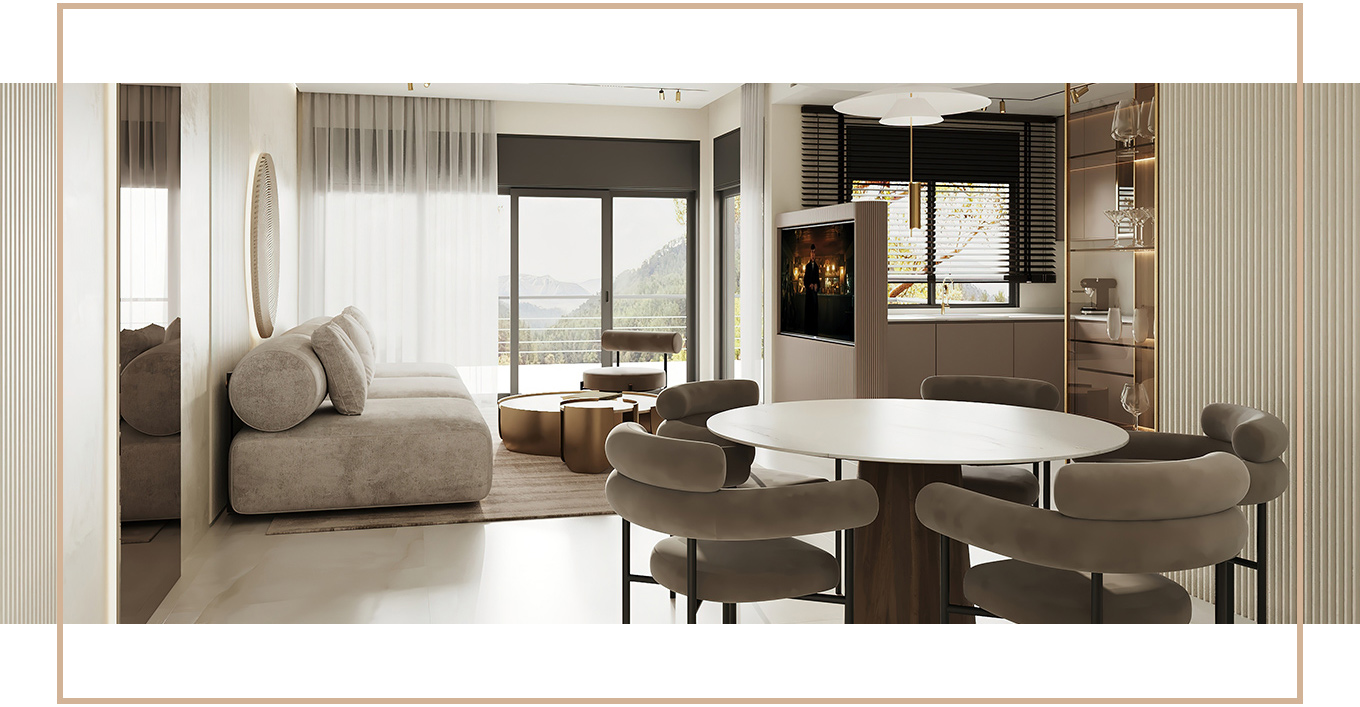 Ein eingerichtetes Wohnzimmer  in modernem Einrichtungsstill von Richmond Blog