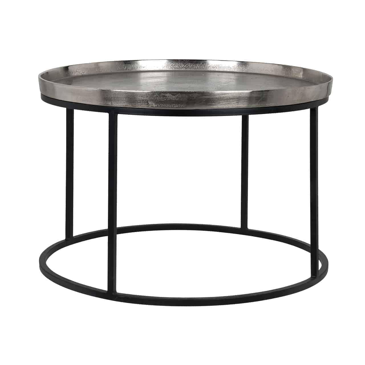 Chandon | Couchtisch Lyam aus Aluminium (silber)