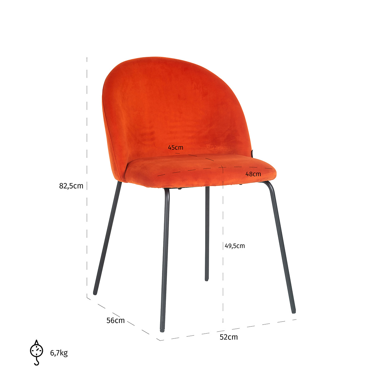 Stuhl Alyssa (safran) Stuhl Alyssa (safran)