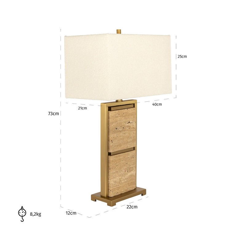Tischlampe Meyra (gold)