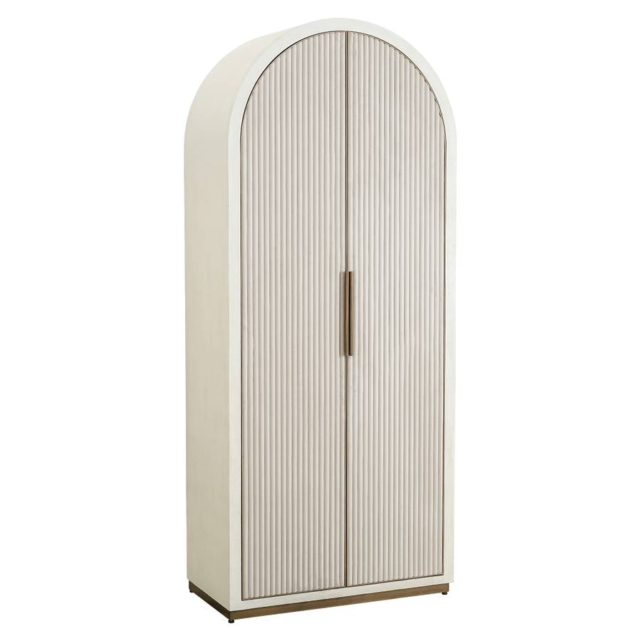 Schrank Tivoli mit gebogener Oberseite 2-tuerig (weiss) Schrank Tivoli mit gebogener Oberseite 2-tuerig (weiss)