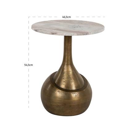 Beistelltisch Sia (Gebürstetes Gold)