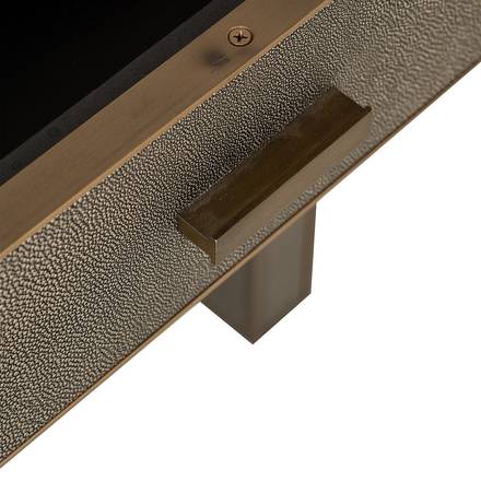 Nachttisch Bloomville 1 Schublade mit Glas (Braun) Nachttisch Bloomville 1 Schublade mit Glas (Braun)