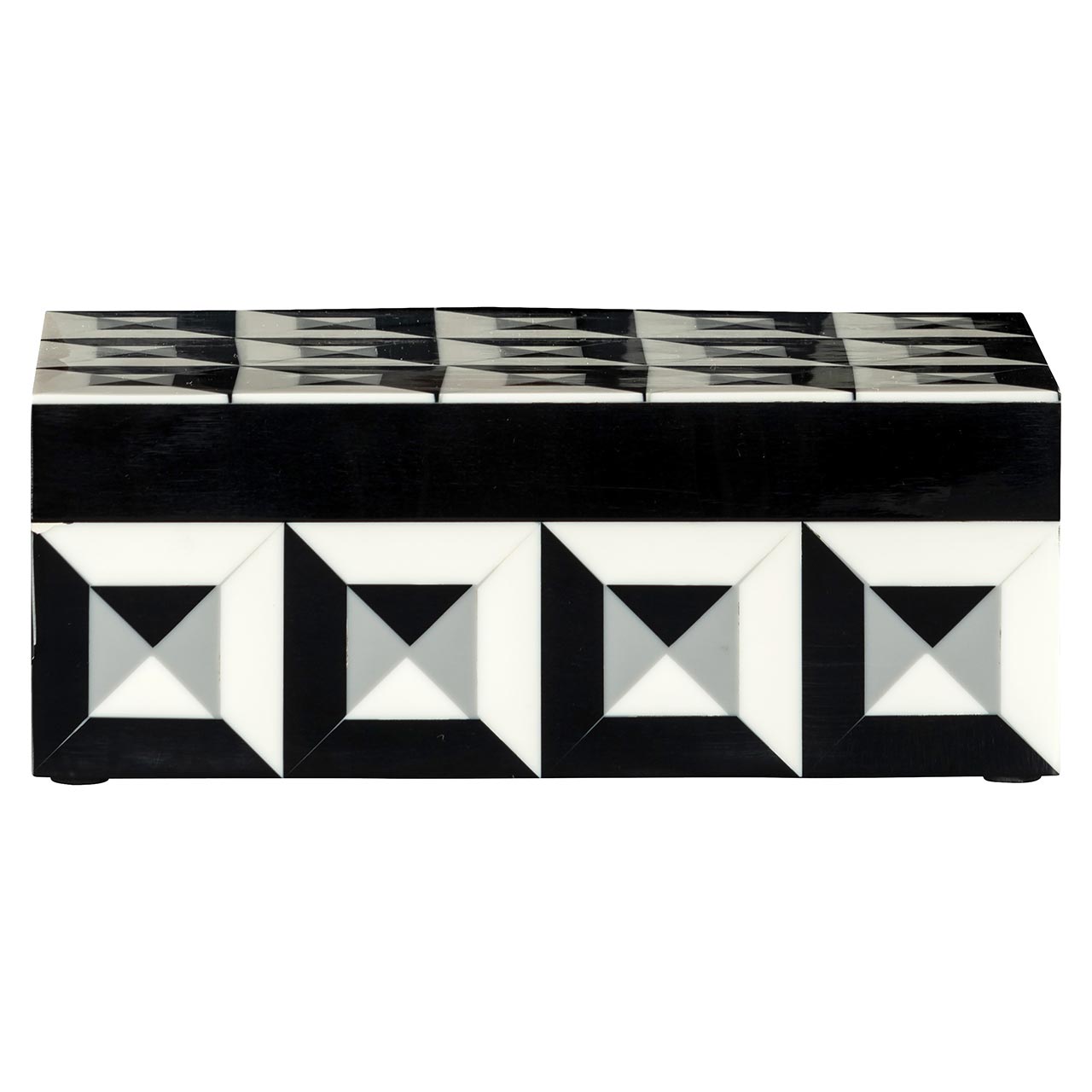 Richmond Decoration | Schmuckbox Licia (schwarz/weiß) S