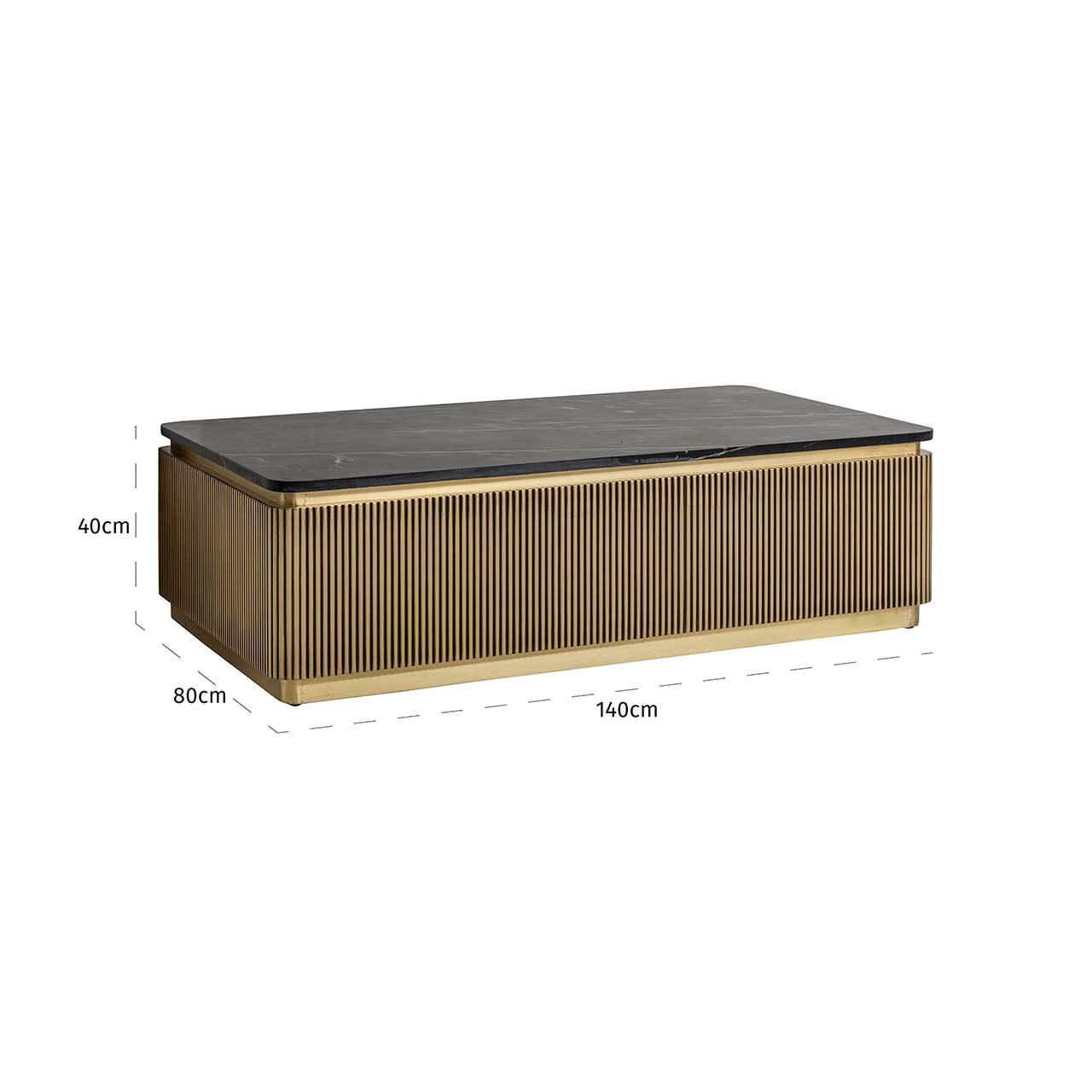 Ironville | Couchtisch (gold)