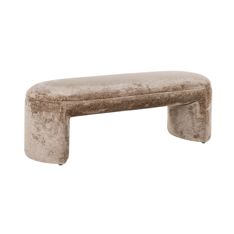 Sitzbank Fargo aus Chenille (taupe)