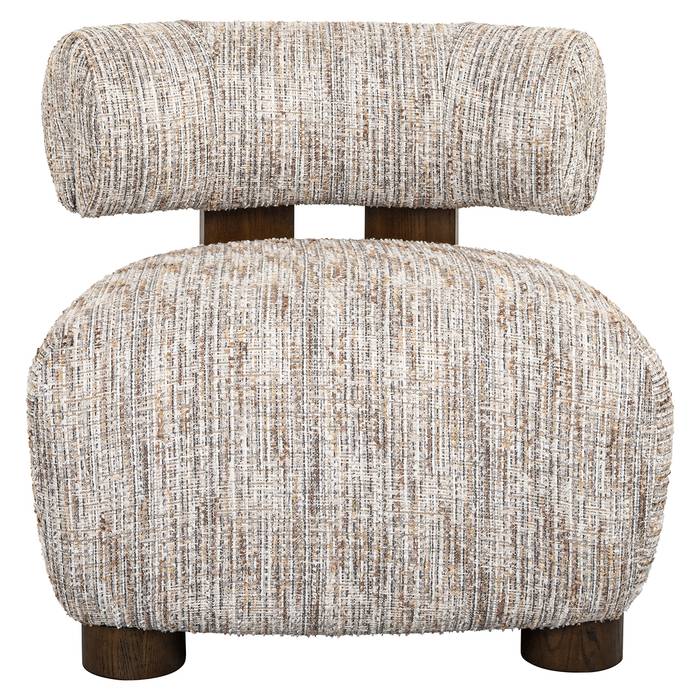 Sessel Arabella (Greige coco) Sessel Arabella (Greige coco), frontal aufgenommen. Modernes und elegantes Design, ideal für stilvolle Wohnräume
