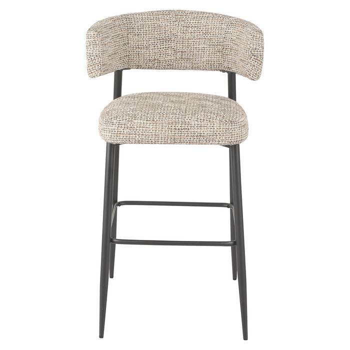 Das Bild zeigt den Thekenstuhl Rochelle trendy nature (Set von 2) von vorne.