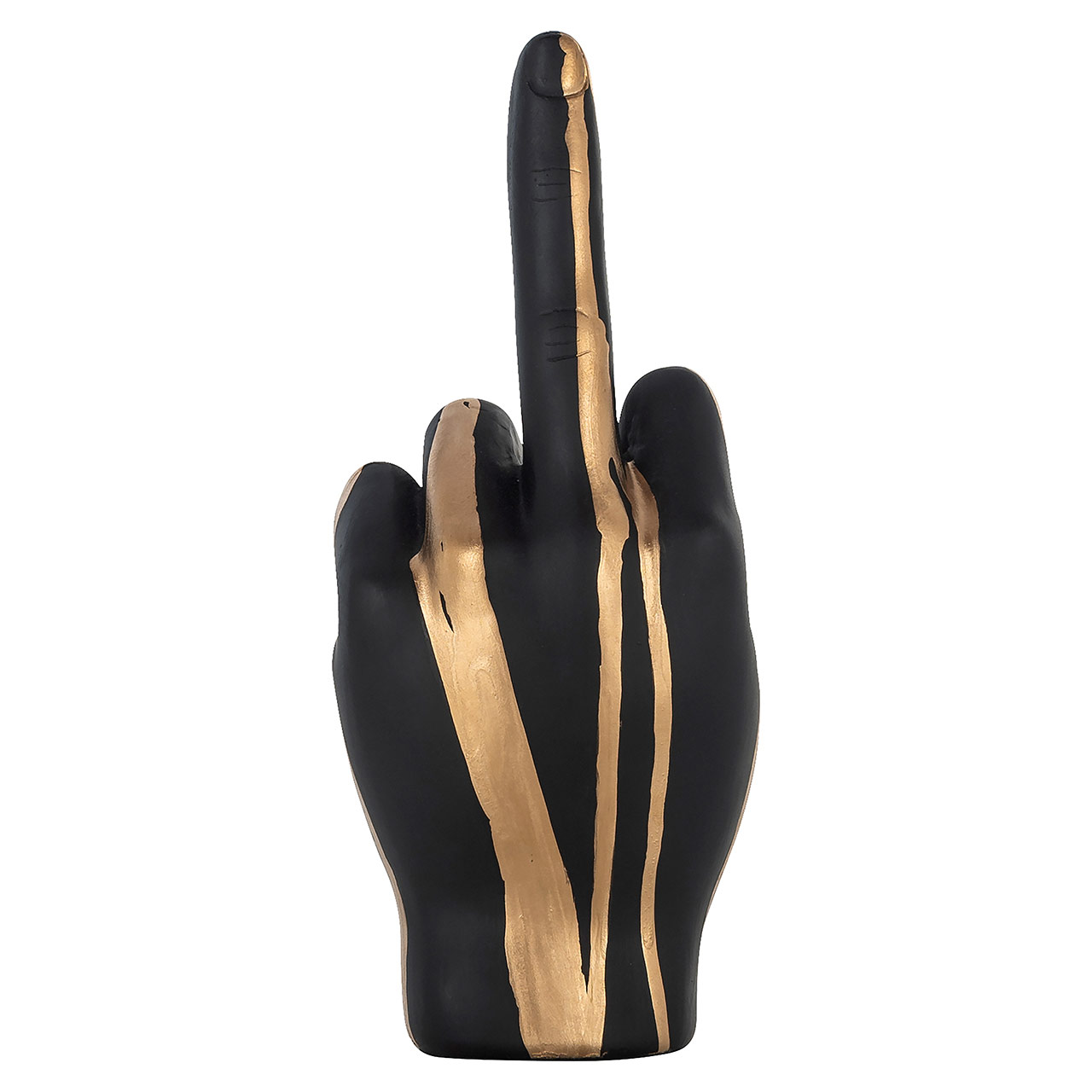 Richmond Decoration | Deko-Objekt Hand digitus (schwarz/gold)