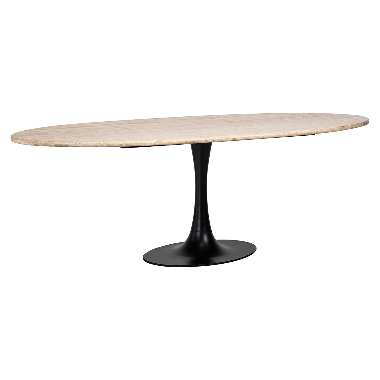 Hampton | Esstisch oval (schwarz)