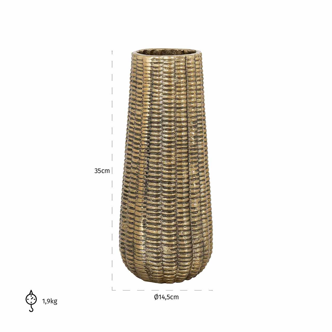 Richmond Decoration | Vase Loran (gold) S